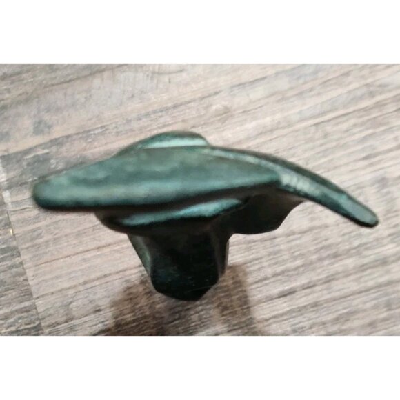 Vintage Japanese Rustic Bronze Geisha Girl Statue Sculpture Figurine 4.25x1.75" - Picture 8 of 11